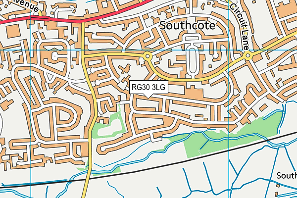 RG30 3LG map - OS VectorMap District (Ordnance Survey) RG30 3LG map - OS VectorMap District (Ordnance Survey)