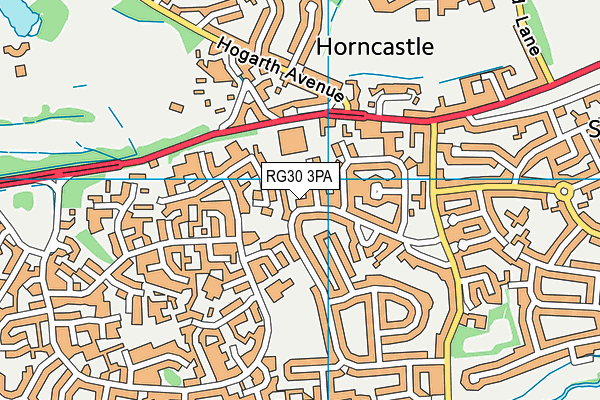 RG30 3PA map - OS VectorMap District (Ordnance Survey) RG30 3PA map - OS VectorMap District (Ordnance Survey)