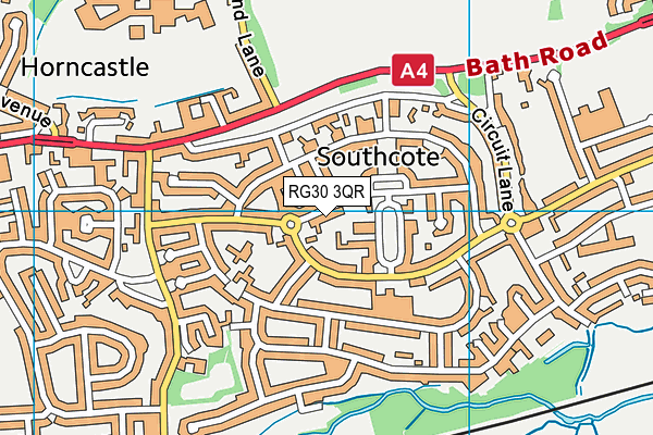 RG30 3QR map - OS VectorMap District (Ordnance Survey) RG30 3QR map - OS VectorMap District (Ordnance Survey)