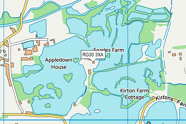 RG30 3XA map - OS VectorMap District (Ordnance Survey) RG30 3XA map - OS VectorMap District (Ordnance Survey)