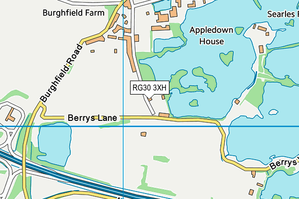 RG30 3XH map - OS VectorMap District (Ordnance Survey) RG30 3XH map - OS VectorMap District (Ordnance Survey)