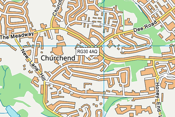 RG30 4AQ map - OS VectorMap District (Ordnance Survey) RG30 4AQ map - OS VectorMap District (Ordnance Survey)