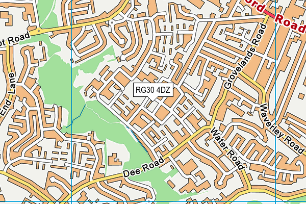 RG30 4DZ map - OS VectorMap District (Ordnance Survey) RG30 4DZ map - OS VectorMap District (Ordnance Survey)