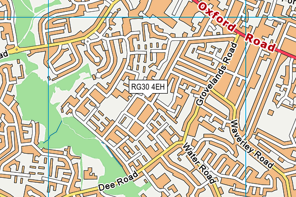 RG30 4EH map - OS VectorMap District (Ordnance Survey) RG30 4EH map - OS VectorMap District (Ordnance Survey)