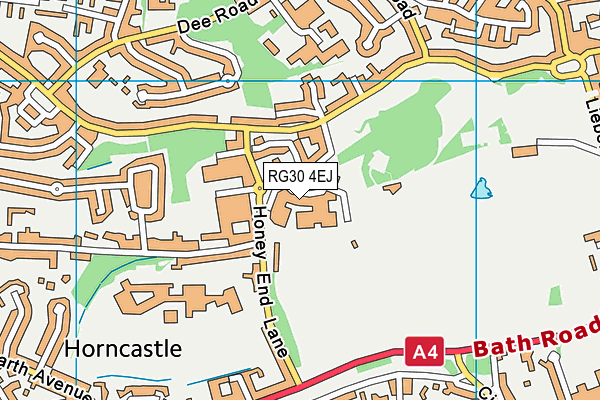 RG30 4EJ map - OS VectorMap District (Ordnance Survey) RG30 4EJ map - OS VectorMap District (Ordnance Survey)