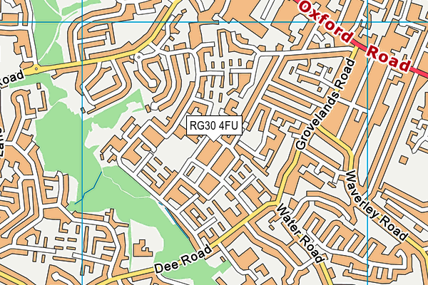 RG30 4FU map - OS VectorMap District (Ordnance Survey) RG30 4FU map - OS VectorMap District (Ordnance Survey)