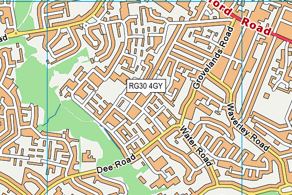 RG30 4GY map - OS VectorMap District (Ordnance Survey) RG30 4GY map - OS VectorMap District (Ordnance Survey)
