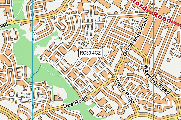 RG30 4GZ map - OS VectorMap District (Ordnance Survey) RG30 4GZ map - OS VectorMap District (Ordnance Survey)