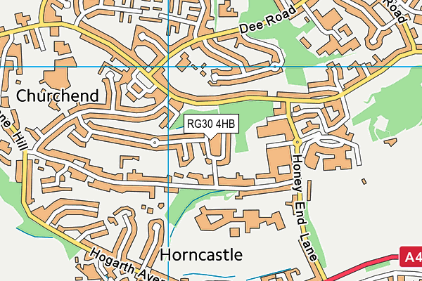 RG30 4HB map - OS VectorMap District (Ordnance Survey) RG30 4HB map - OS VectorMap District (Ordnance Survey)
