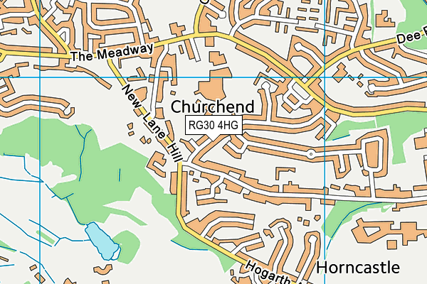 RG30 4HG map - OS VectorMap District (Ordnance Survey) RG30 4HG map - OS VectorMap District (Ordnance Survey)