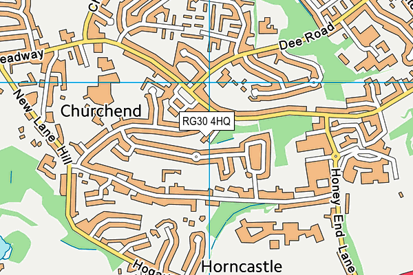 RG30 4HQ map - OS VectorMap District (Ordnance Survey) RG30 4HQ map - OS VectorMap District (Ordnance Survey)