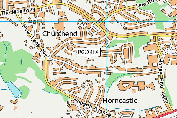 RG30 4HX map - OS VectorMap District (Ordnance Survey) RG30 4HX map - OS VectorMap District (Ordnance Survey)