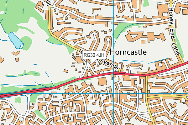 RG30 4JH map - OS VectorMap District (Ordnance Survey) RG30 4JH map - OS VectorMap District (Ordnance Survey)
