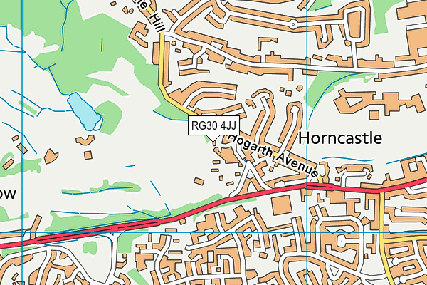 RG30 4JJ map - OS VectorMap District (Ordnance Survey) RG30 4JJ map - OS VectorMap District (Ordnance Survey)