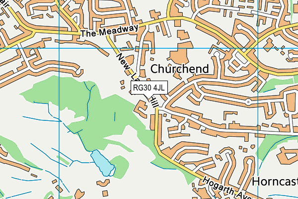 RG30 4JL map - OS VectorMap District (Ordnance Survey) RG30 4JL map - OS VectorMap District (Ordnance Survey)