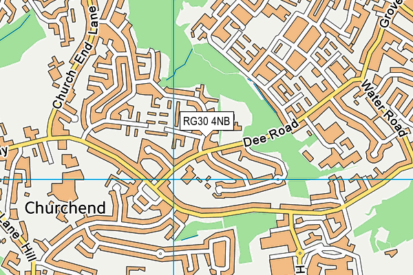 RG30 4NB map - OS VectorMap District (Ordnance Survey) RG30 4NB map - OS VectorMap District (Ordnance Survey)