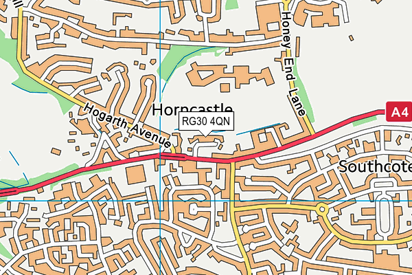 RG30 4QN map - OS VectorMap District (Ordnance Survey) RG30 4QN map - OS VectorMap District (Ordnance Survey)