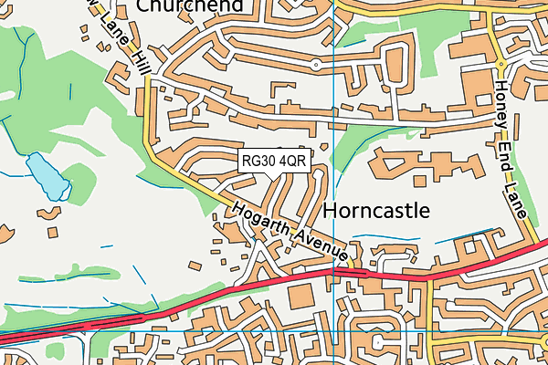 RG30 4QR map - OS VectorMap District (Ordnance Survey) RG30 4QR map - OS VectorMap District (Ordnance Survey)