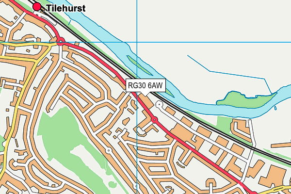 RG30 6AW map - OS VectorMap District (Ordnance Survey) RG30 6AW map - OS VectorMap District (Ordnance Survey)