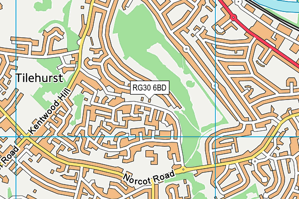 RG30 6BD map - OS VectorMap District (Ordnance Survey) RG30 6BD map - OS VectorMap District (Ordnance Survey)