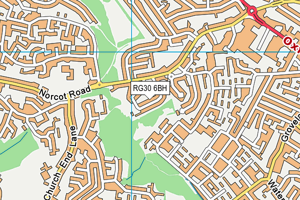 RG30 6BH map - OS VectorMap District (Ordnance Survey) RG30 6BH map - OS VectorMap District (Ordnance Survey)