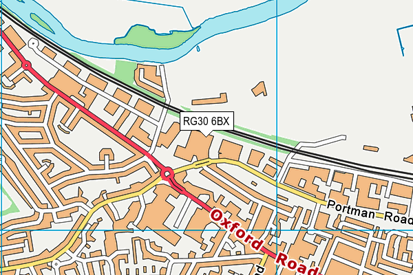 RG30 6BX map - OS VectorMap District (Ordnance Survey) RG30 6BX map - OS VectorMap District (Ordnance Survey)
