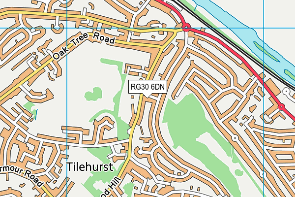 RG30 6DN map - OS VectorMap District (Ordnance Survey) RG30 6DN map - OS VectorMap District (Ordnance Survey)
