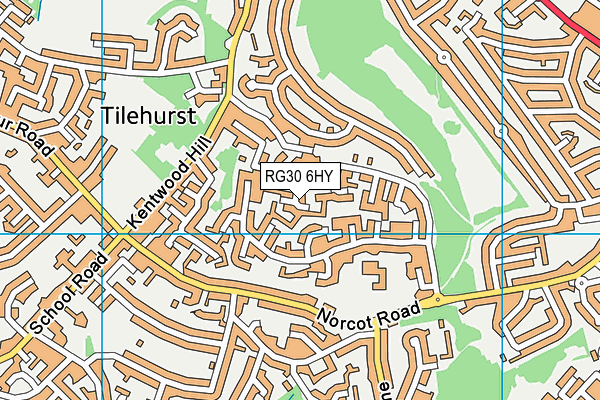 RG30 6HY map - OS VectorMap District (Ordnance Survey) RG30 6HY map - OS VectorMap District (Ordnance Survey)