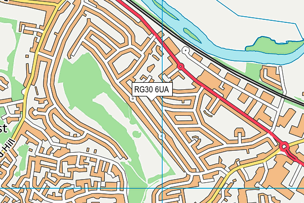 RG30 6UA map - OS VectorMap District (Ordnance Survey) RG30 6UA map - OS VectorMap District (Ordnance Survey)