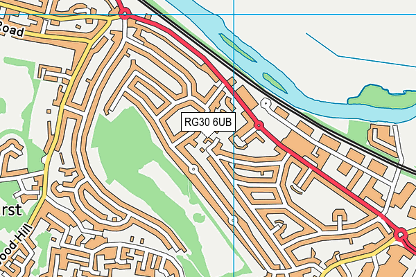 RG30 6UB map - OS VectorMap District (Ordnance Survey) RG30 6UB map - OS VectorMap District (Ordnance Survey)
