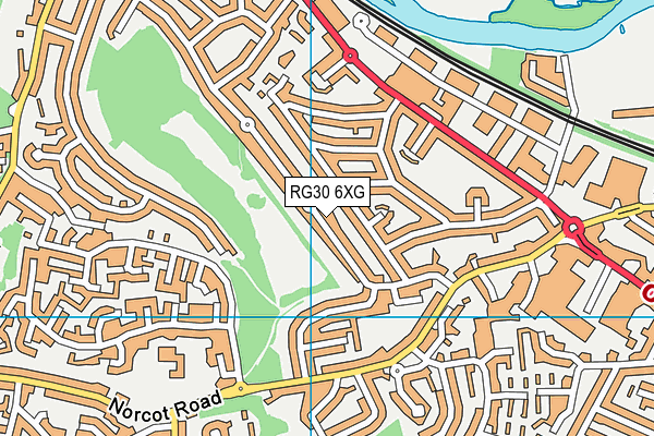 RG30 6XG map - OS VectorMap District (Ordnance Survey) RG30 6XG map - OS VectorMap District (Ordnance Survey)