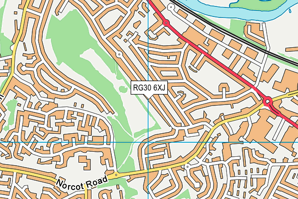 RG30 6XJ map - OS VectorMap District (Ordnance Survey) RG30 6XJ map - OS VectorMap District (Ordnance Survey)