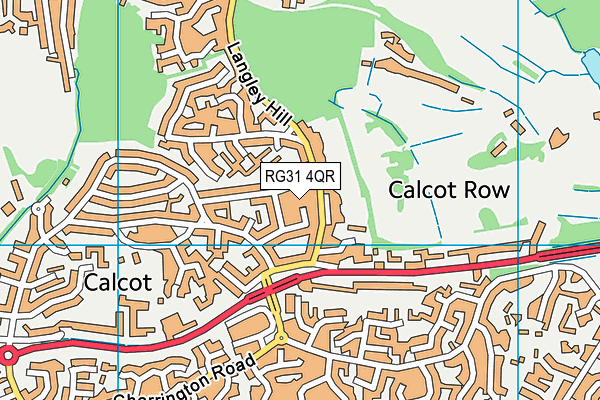 RG31 4QR map - OS VectorMap District (Ordnance Survey) RG31 4QR map - OS VectorMap District (Ordnance Survey)