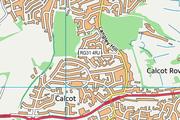 RG31 4RJ map - OS VectorMap District (Ordnance Survey) RG31 4RJ map - OS VectorMap District (Ordnance Survey)