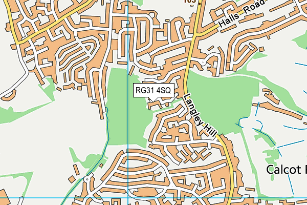 RG31 4SQ map - OS VectorMap District (Ordnance Survey) RG31 4SQ map - OS VectorMap District (Ordnance Survey)