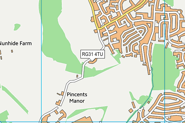 RG31 4TU map - OS VectorMap District (Ordnance Survey) RG31 4TU map - OS VectorMap District (Ordnance Survey)