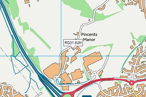 RG31 4UH map - OS VectorMap District (Ordnance Survey) RG31 4UH map - OS VectorMap District (Ordnance Survey)