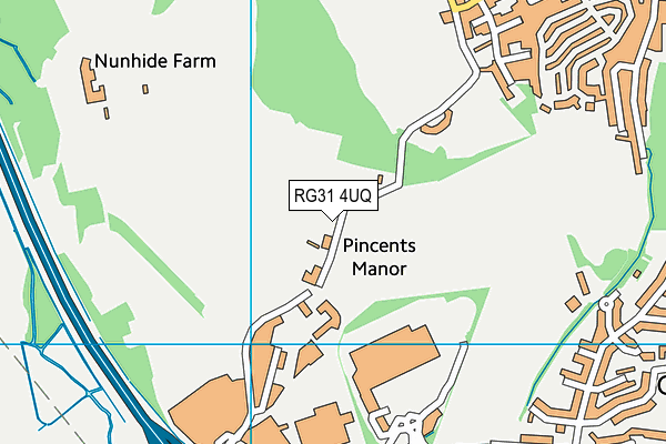 RG31 4UQ map - OS VectorMap District (Ordnance Survey) RG31 4UQ map - OS VectorMap District (Ordnance Survey)