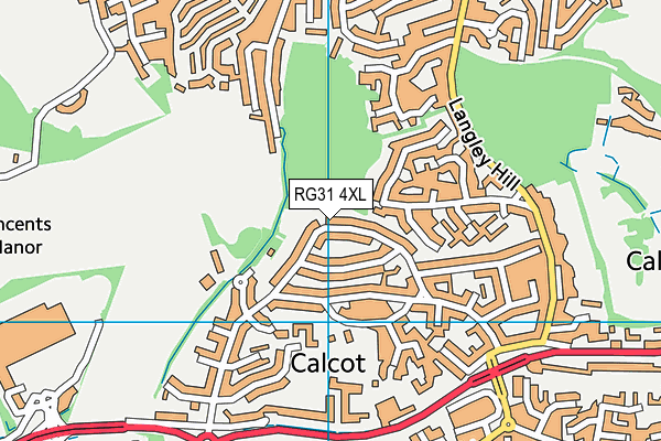 RG31 4XL map - OS VectorMap District (Ordnance Survey) RG31 4XL map - OS VectorMap District (Ordnance Survey)