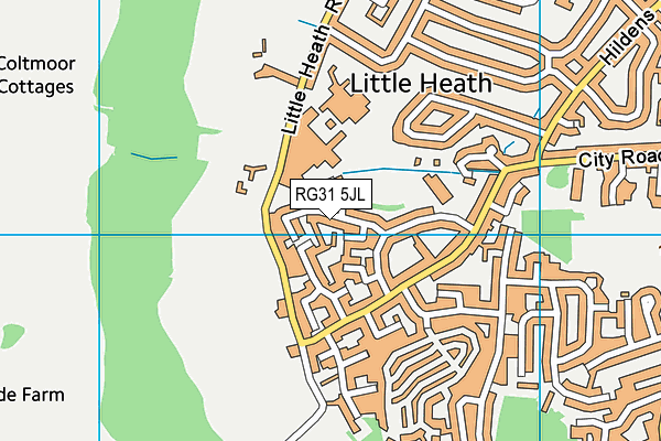 RG31 5JL map - OS VectorMap District (Ordnance Survey) RG31 5JL map - OS VectorMap District (Ordnance Survey)