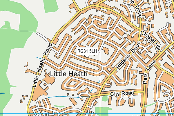 RG31 5LH map - OS VectorMap District (Ordnance Survey) RG31 5LH map - OS VectorMap District (Ordnance Survey)