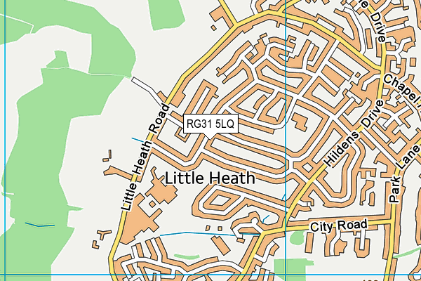 RG31 5LQ map - OS VectorMap District (Ordnance Survey) RG31 5LQ map - OS VectorMap District (Ordnance Survey)