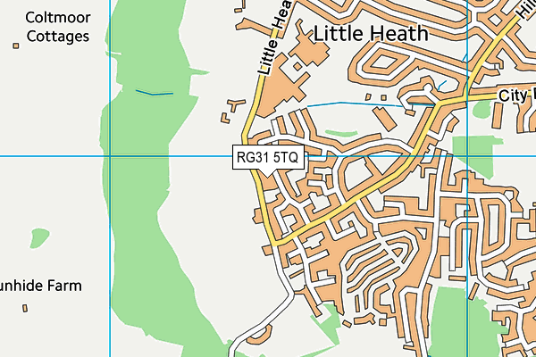 RG31 5TQ map - OS VectorMap District (Ordnance Survey) RG31 5TQ map - OS VectorMap District (Ordnance Survey)