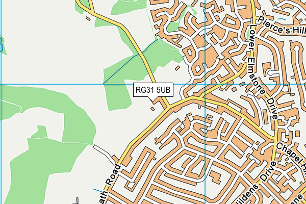 RG31 5UB map - OS VectorMap District (Ordnance Survey) RG31 5UB map - OS VectorMap District (Ordnance Survey)