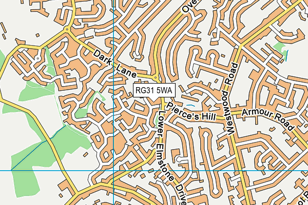 RG31 5WA map - OS VectorMap District (Ordnance Survey) RG31 5WA map - OS VectorMap District (Ordnance Survey)