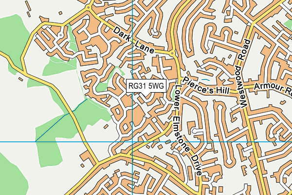 RG31 5WG map - OS VectorMap District (Ordnance Survey) RG31 5WG map - OS VectorMap District (Ordnance Survey)