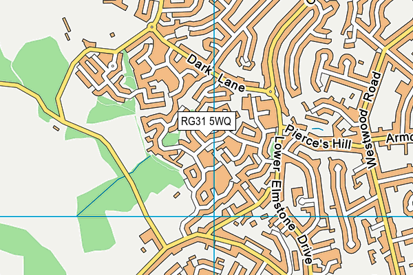 RG31 5WQ map - OS VectorMap District (Ordnance Survey) RG31 5WQ map - OS VectorMap District (Ordnance Survey)