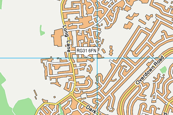 RG31 6FN map - OS VectorMap District (Ordnance Survey) RG31 6FN map - OS VectorMap District (Ordnance Survey)