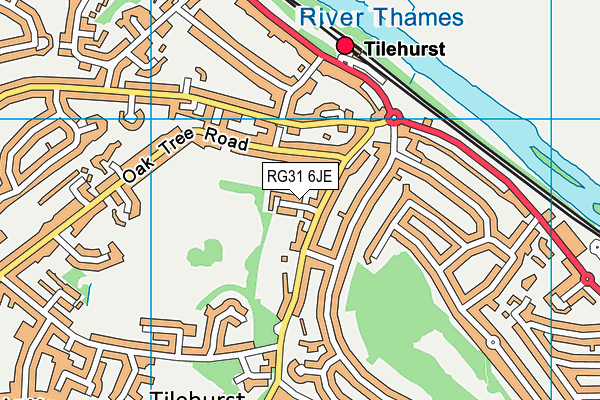 RG31 6JE map - OS VectorMap District (Ordnance Survey) RG31 6JE map - OS VectorMap District (Ordnance Survey)