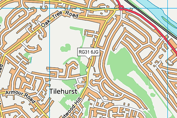 RG31 6JG map - OS VectorMap District (Ordnance Survey) RG31 6JG map - OS VectorMap District (Ordnance Survey)
